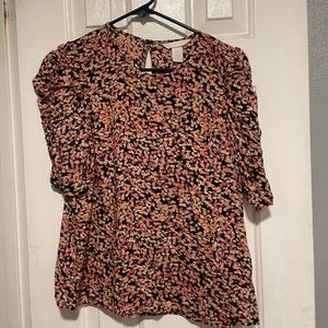 H&M flora blouse